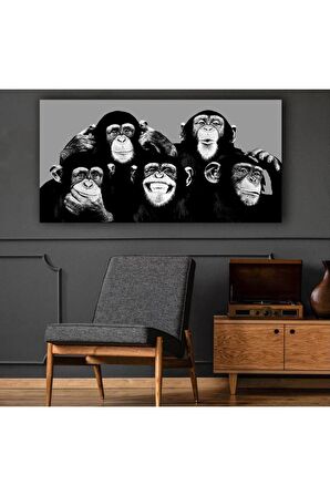 Maymunlar Çetesi Kanvas Kanvas Canvas Tablo