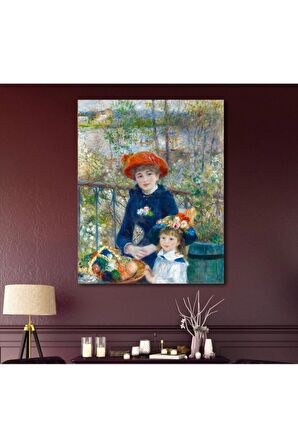 Iki Kız Kardeş (pierre Auguste Renoir) Kanvas Gülen Tablo