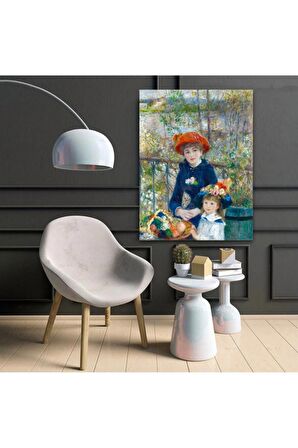 Iki Kız Kardeş (pierre Auguste Renoir) Kanvas Gülen Tablo