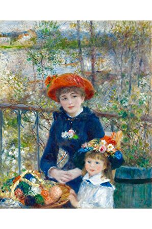 Iki Kız Kardeş (pierre Auguste Renoir) Kanvas Gülen Tablo