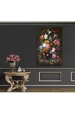 Dekoratif Modern Çiçek Kanvas Kanvas Canvas Tablo
