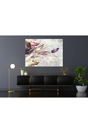 Uçan Tüyler Kanvas Kanvas Canvas Tablo
