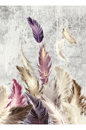 Uçan Tüyler Kanvas Kanvas Canvas Tablo