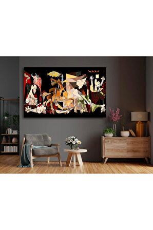 Sanatsal Figürler Kanvas Gülen Tablo