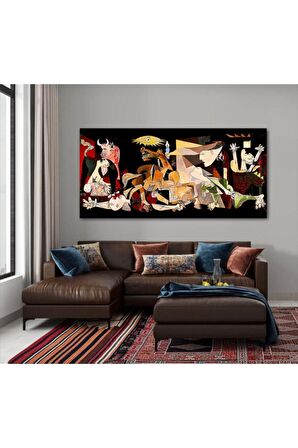 Sanatsal Figürler Kanvas Gülen Tablo