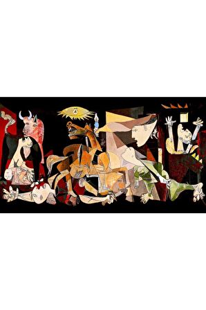 Sanatsal Figürler Kanvas Gülen Tablo