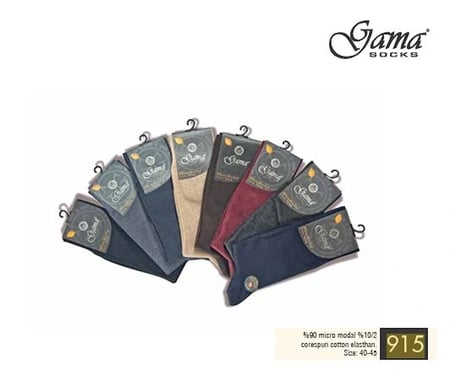 Gama 915 Erkek Mikro Modal Core Spun Pamuk Çorap