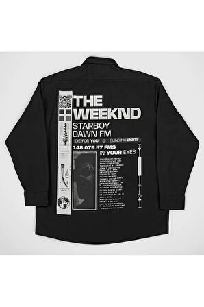 The Weeknd Starboy Dawn Fm Baskılı Unisex Rapper Gömlek