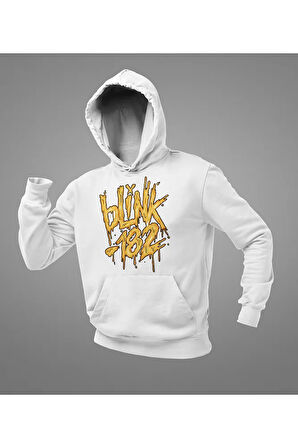 Özel Tasarım Blink-182 Yazılı Unisex Oversize Hoodie
