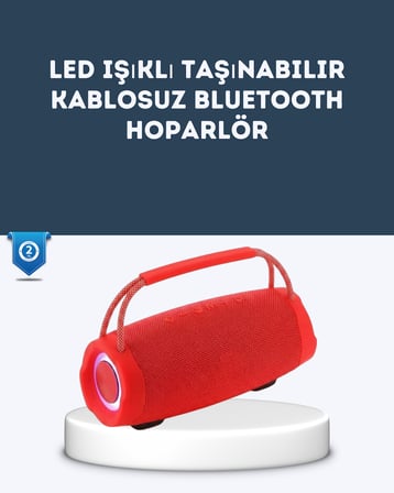 trend TF Kart ve AUX Destekli IPX6 Suya Dayanıklı Bluetooth Hoparlör 2026