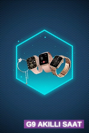 trend Kadınlar İçin 3 Kordonlu Akıllı Saat ve Dijital Göstergeli Powerbankli Bluetooth Kulaklık Dokunmatik Kontrol 2026