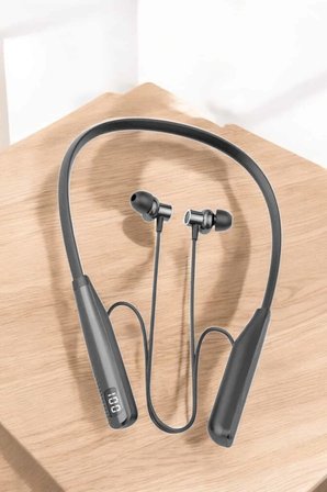 trend Boyun Askılı Bluetooth Kulaklık Uzun Şarj Süreli Dijital Göstergeli Kablolu 2026