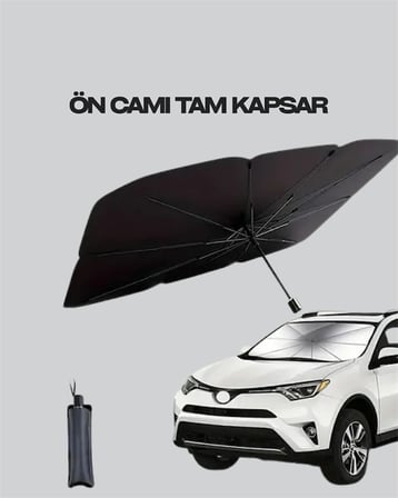 trend Yüksek Kaliteli Cam Elyaf İskeletli Araba Şemsiyesi – Tüm Araçlara Uygun 2026