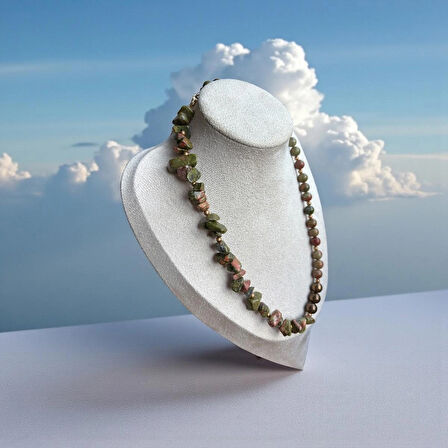  Gold Dokunuşlu Unakit Kolye