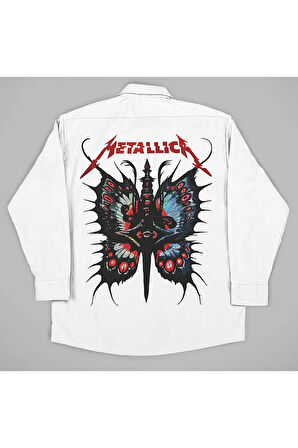 Metallica Rock Metal Baskılı Unisex Müzik Grubu Gömlek