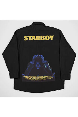 The Weeknd Starboy Baskılı Unisex Rapper Gömlek