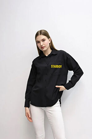 The Weeknd Starboy Baskılı Unisex Rapper Gömlek