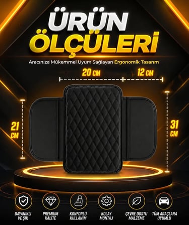 Oto Kolçak Organizer Araç Kol Dayama Organizer Araba İçi Kolçak Saklama Kutusu Universal Konsol Düzenleyici Siyah Deri Araç Kolçak Kılıfı Organizer Çift Cepli Kol Dayama Araç İçi Düzenleyici