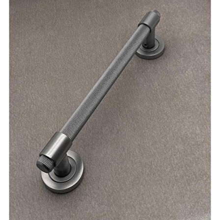 KOLDOOR Punch Zamak A213 Mat Skoç Füme Çekme Kol Sürgülü Kapı Çekme Kolu 25 Cm 1 Takım