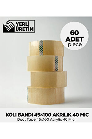 Koli Bandı 45×100 Akrilik 40 Mic - 60 Adet