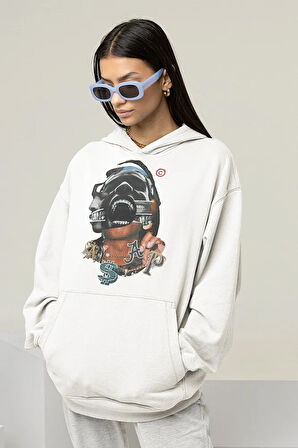 Travis Scott Rapper Baskılı Unisex Oversize Hoodie