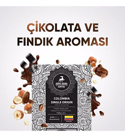 Kolombiya Single Origin 250 Gram 2'li Avantaj Paketi Öğütülmüş Espresso Kahve