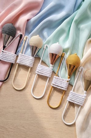 Konik Model Hayalet Kol Bağı Perde Bağı Kordonu Perde Tutucu Aksesuarı
