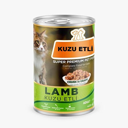 Hayal Sepeti Kedi Konservesi kuzu etli  Sulu Parçalı - 400 Gr