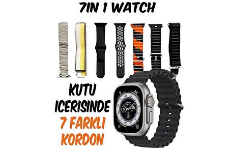 Amoled Ekran 7 Kordon Hediyeli Watch