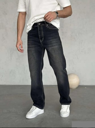 ERKEK BAGGY BOY JEANS KOT PANTOLON