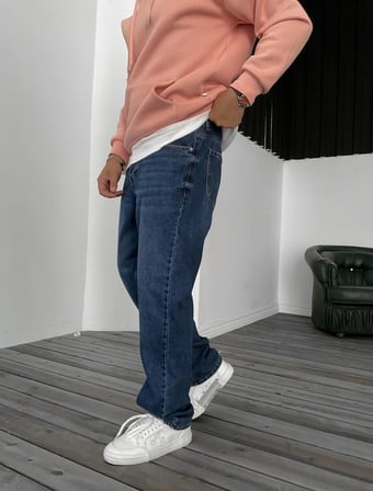 ERKEK BAGGY BOY JEANS KOT PANTOLON