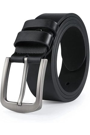 Erkek Deri Kemer Siyah & Kahverengi Renk Seçenekli, Klasik Metal Tokalı, Günlük ve Klasik Kullanım