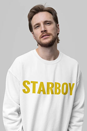 Starboy The Weeknd Baskılı Unisex Oversize Rapper Sweatshirt
