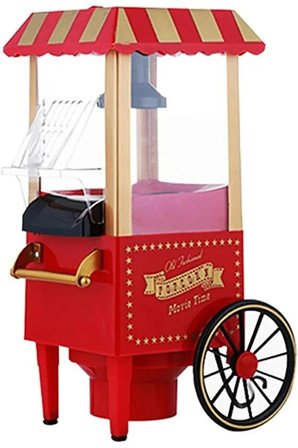 Nostaljik Mini Popcorn Makinesi Elektrikli Mısır Patlatma Makinesi Ev Tipi Retro Tasarım