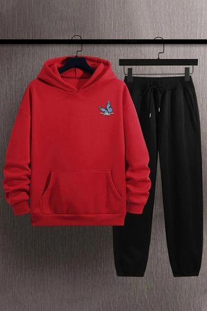 Unisex Kelebek Baskılı Eşofman Takımı
