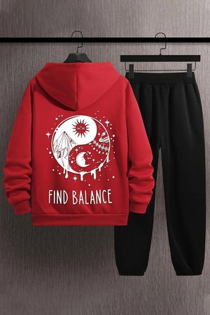 Unisex Yin & Yang Baskılı Eşofman Takımı