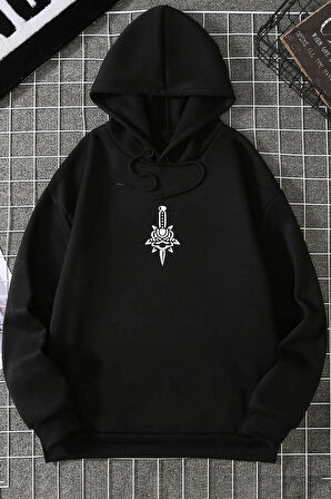 Uyguntarz Unisex Skullcracked Baskılı Sweatshirt