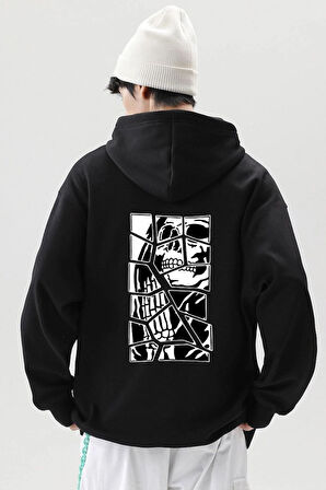 Uyguntarz Unisex Skullcracked Baskılı Sweatshirt