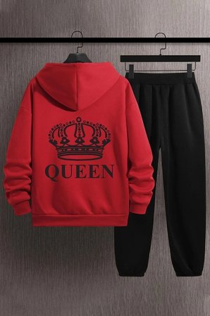 Unisex Quenn Baskılı Eşofman Takımı