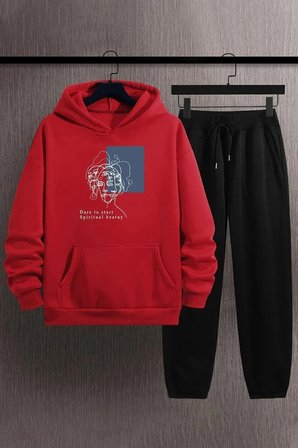 Unisex Minimal Line Drawing Eşofman Takımı