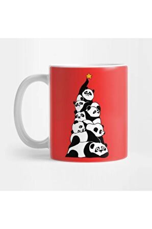 Christmas Tree Pandas Mug