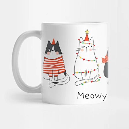 Meowy Christmas Cats Mug