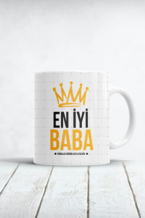 En Iyi Baba Baskılı Kupa Bardak