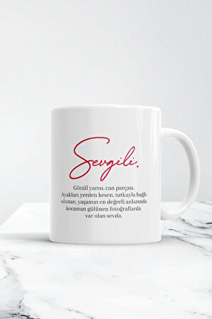 Sevgiliye Özel Kupa Bardak