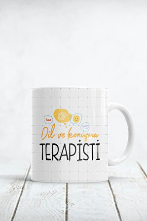 Dil Ve Konuşma Terapisti Baskılı Kupa Bardak