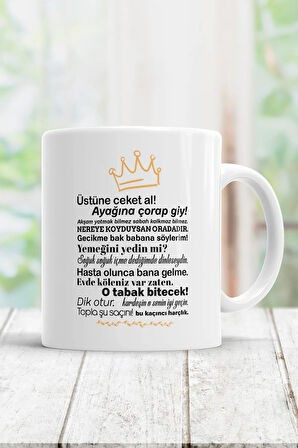 Anne Sözleri Kupa Bardak