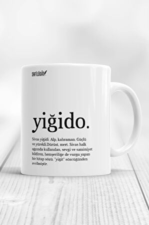 Yiğido Açıklamalı Baskılı Kupa Bardak