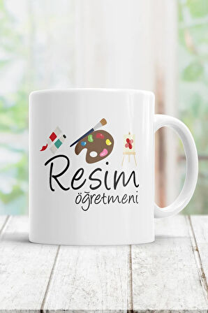 Resim Öğretmeni Kupa Bardak