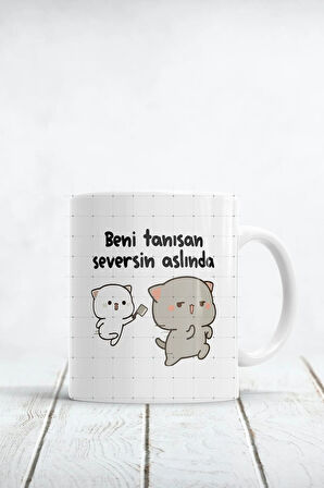 Beni Tanısan Seversin Aslında Baskılı Kupa Bardak