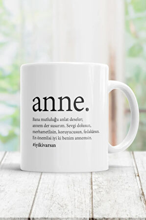 Anneye Mesaj Kupa Bardak